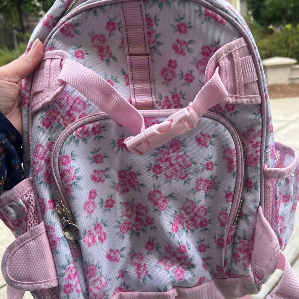 Love Shack Fancy X Pottery Barn Kids Floral Pink Kids Backpack
